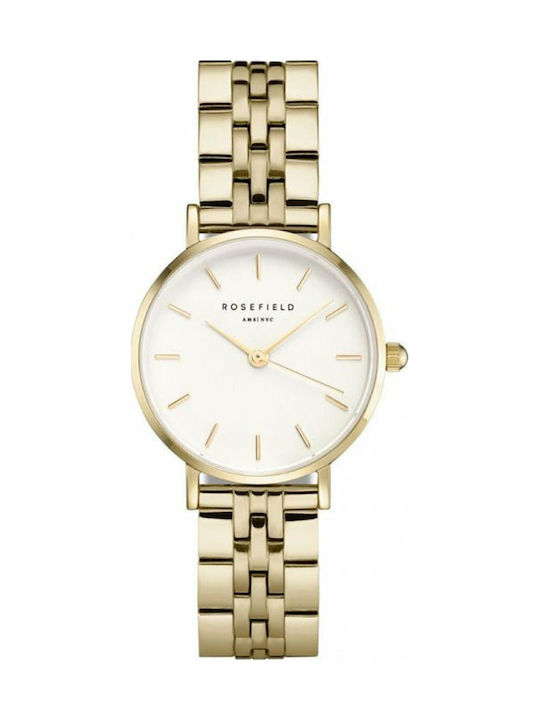 Rosefield Small Edit Women's Watch with Gold Metal Bracelet