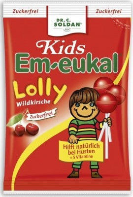 Soldan Em-Eukal Kids Lozenges Gluten-free Cherry 8pcs