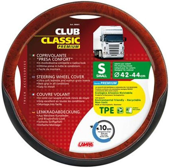 Lampa Car Steering Wheel Cover Club Classic with Diameter 44-46cm Synthetic Multicolour