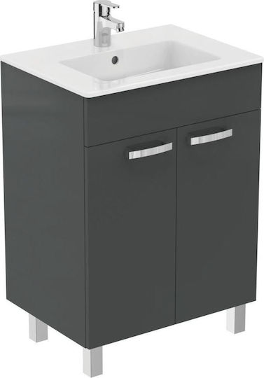 Ideal Standard Tempo Πάγκος χωρίς Νιπτήρα Γυαλιστερή Λάκα Μ60xΒ44xΥ82.5cm Wenge