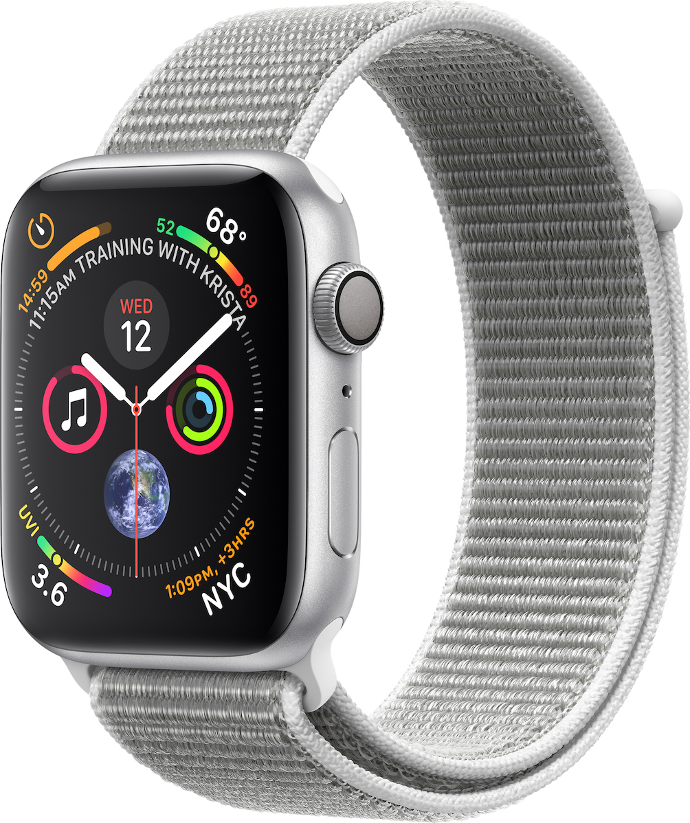 silver seashell apple watch