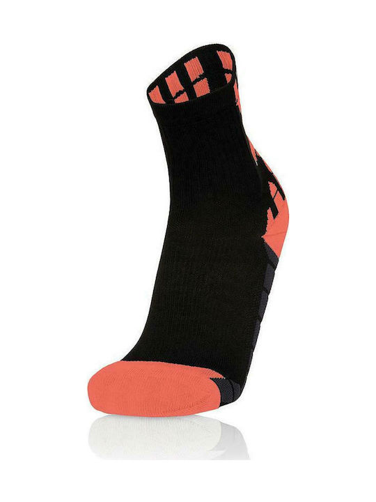 Macron Interval Running Socks Black 1 Pair