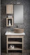 Adamidis Trapezio 75X Blat cu Lavoar L64xW43xH7...