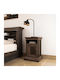 Mozart Wooden Bedside Table 40x40x61cm