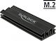 DeLock Heat Sink 70 mm for M.2 module M.2 SSD-Kühlung Schwarz