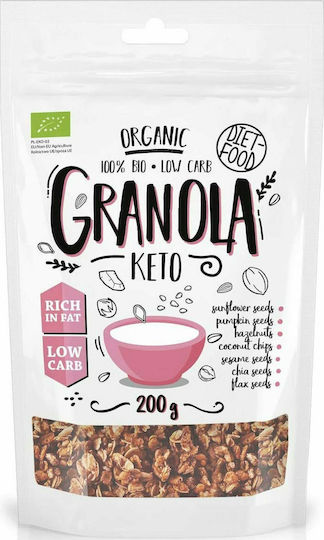 Diet-Food Organic Granola Oats Whole Grain 200gr