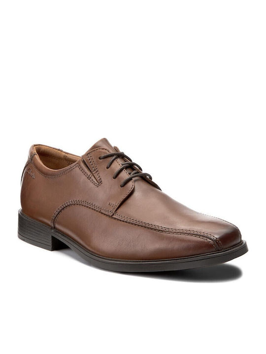 Clarks Tilden Walk Men's Leather Dress Shoes Brown