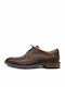 Damiani 350 Men's Leather Casual Shoes Tabac Brown