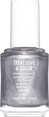 Essie Treat Love & Color Nagelstärker mit Farbe Stahl Der Bleimetallic 13.5ml