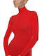 Helios Women's Long Sleeve Turtleneck T-Shirt Red