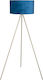 Zen Collection Floor Lamp H148xW45cm. with Socket for Bulb E27 Blue