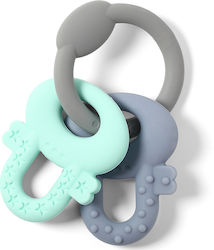 Babyono Teething Rattle made of Silicone for 3 m+ 1pcs