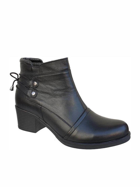 Safe Step 19201 Leder Damen Knöchelstiefel Schwarz