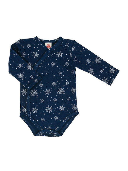 Makoma Baby Bodysuit Long-Sleeved Navy Blue