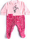 Dreams by Joyce Baby Bodysuit Set Long-Sleeved Velvet Pink