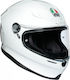 AGV K6 White Κράνος Μηχανής Full Face 1220gr με Pinlock