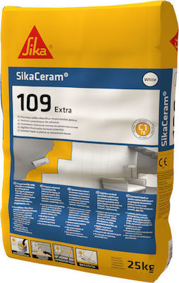 Sika Sikaceram 109 Κόλλα Πλακιδίων Λευκή 25kg