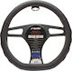 Simoni Racing Auto-Lenkradabdeckung Compe mit Durchmesser 37-39cm aus Kunstleder Schwarz mit Roter Naht