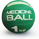 Yakimasport Μπάλα Medicine 1kg σε Πράσινο Χρώμα