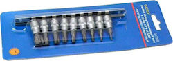 Geko Set 9 Schraubendreher-Bits Torx / Stern