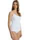 Simply You 0/080 Cotton Women's T-Shirts White with Spaghetti Strap 2Pack