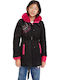 Kids' Casual Jacket Short with Hood Black Asai