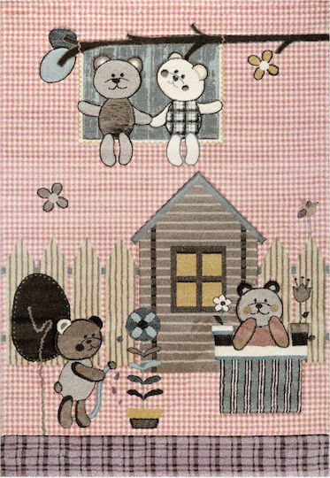 Tzikas Carpets 21902-755 Детско килимче Розов 133x190см Дебелина 13мм