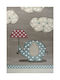 Tzikas Carpets 19424-095 Παιδικό Χαλί Σύννεφα Καφέ 133x190cm Πάχους 11mm