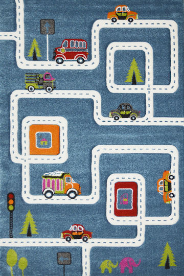Tzikas Carpets Aktivitätsmatte 11556-030 Straße Blau 160x230cm