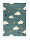 Tzikas Carpets 17419-030 Παιδικό Χαλί Σύννεφα Πετρόλ 133x190cm Πάχους 13mm