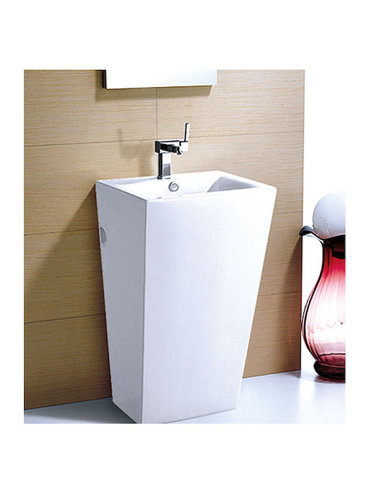 Karag Marais Floor Sink Porcelain 44x38x83cm White