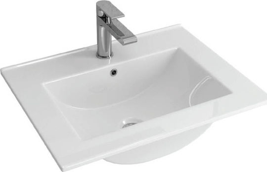 Karag LT 7506 Ένθετος Νιπτήρας Πορσελάνης 60x47x18cm Λευκός Karag LT 7506 Ένθετος Νιπτήρας Πορσελάνης 60x47x18cm Λευκός