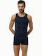 Minerva Men's Undershirt Sleeveless in Navy Blue Color 90-10720-055