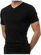 Minerva 90-18300 Men's Short Sleeve Undershirt Black