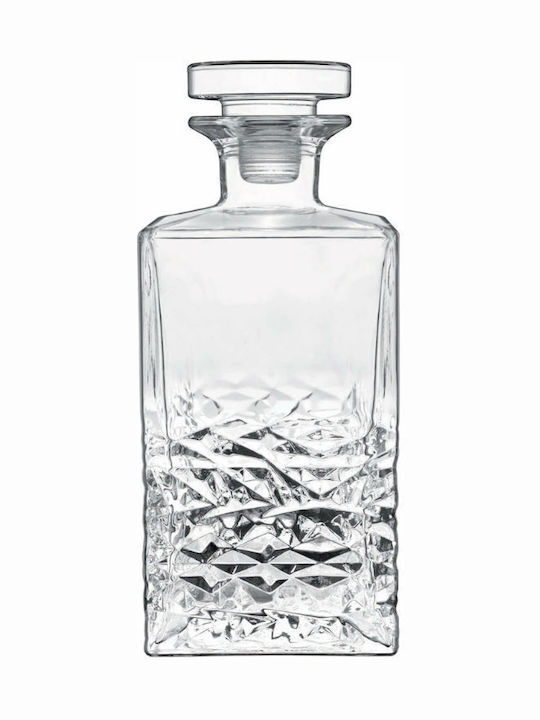 Bormioli Rocco Mixology Textures Γυάλινη Καράφα Σερβιρίσματος Ουίσκι 20.7εκ. με Πώμα Διάφανη 750ml