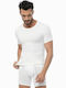 Minerva Men's Undershirt Short-sleeved in White Color