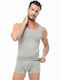 Minerva Men's Sleeveless Undershirt Gray