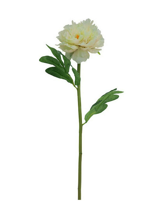 Artekko Ramură Decorativă Artificială Peony White 47cm 1buc