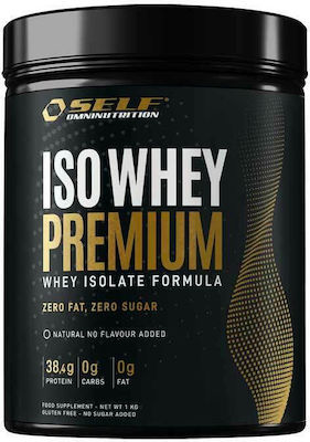 Self Omninutrition Ιso Whey Premium Πρωτεΐνη Ορού Γάλακτος Χωρίς Γλουτένη & Λακτόζη με Γεύση Natural 1kg
