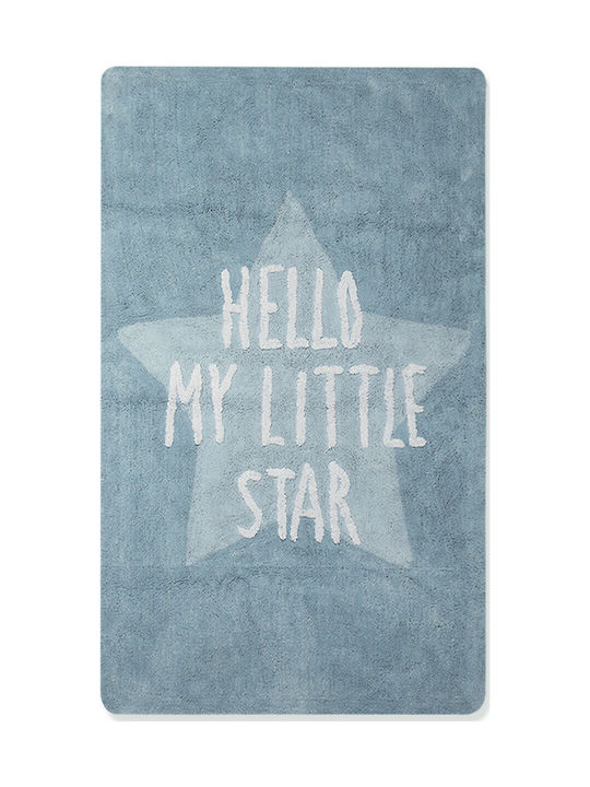 Nef-Nef Homeware Hello Παιδικό Χαλί Αστέρια Μπλε 100x160cm