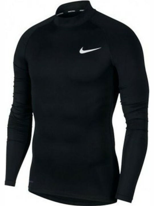 Nike Pro Ανδρική Ισοθερμική Μακρυμάνικη Μπλούζα Μαύρη