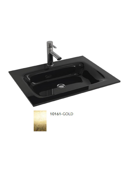 Karag Vetro Ένθετος Νιπτήρας Γυάλινος 61x46x12c...