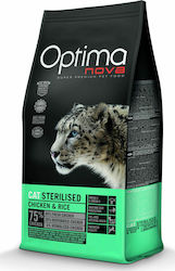 Optimanova Cat Sterilised Dry Food for Adult Neutered Cats with Chicken / Rice 0.4kg