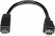 StarTech Конвертор micro USB мъжки към мини USB женски Черен 1бр UUSBMUSBMF6
