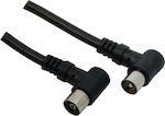 Cablu Antenă Coaxial de sex masculin - Coaxial de sex feminin Negru 3m (30098A 29-0565)