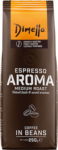 Dimello Espresso Coffee Aroma Medium Roast Whole Beans 250gr