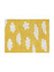 Lorena Canals Clouds Handmade Kids Rug Nori Cotton Mustard 120x160cm