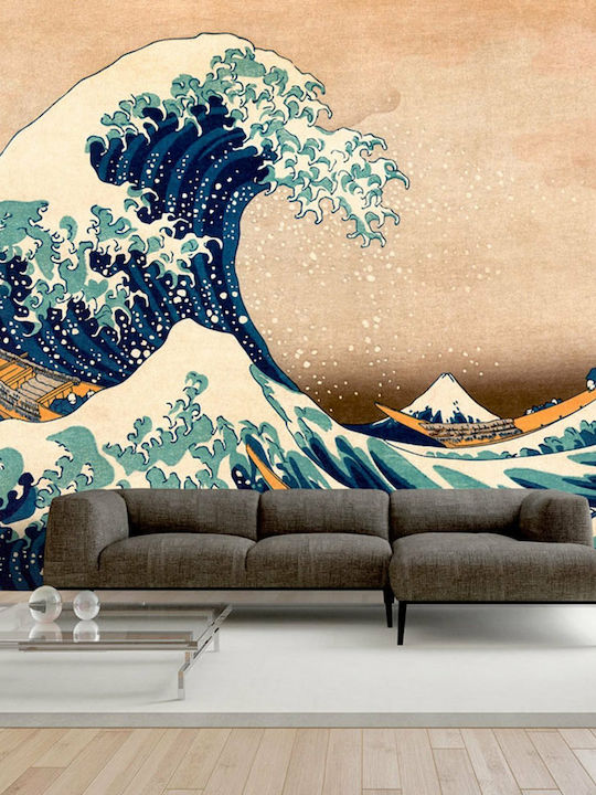 Fototapet de Perete Hokusai: Great Wave Off Kanagawa Reproduction 150x105 Tesatura