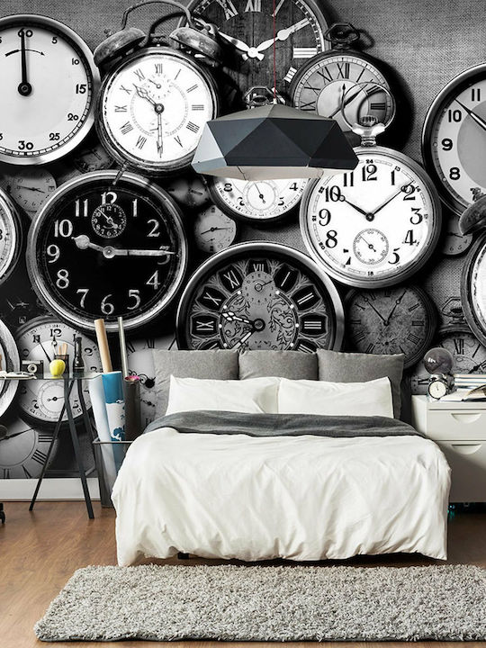 Fototapet de Perete Retro Clocks 100x70 Tesatura L100xW70cm