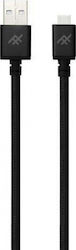 iFrogz IFUSMU-BK3 Braided USB 2.0 σε micro USB 3m Μαύρο